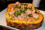 Shrimp & Rice in Pineapple Bowl