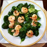 Shrimp Spinach Salad with Asian Sesame Salad Dressing