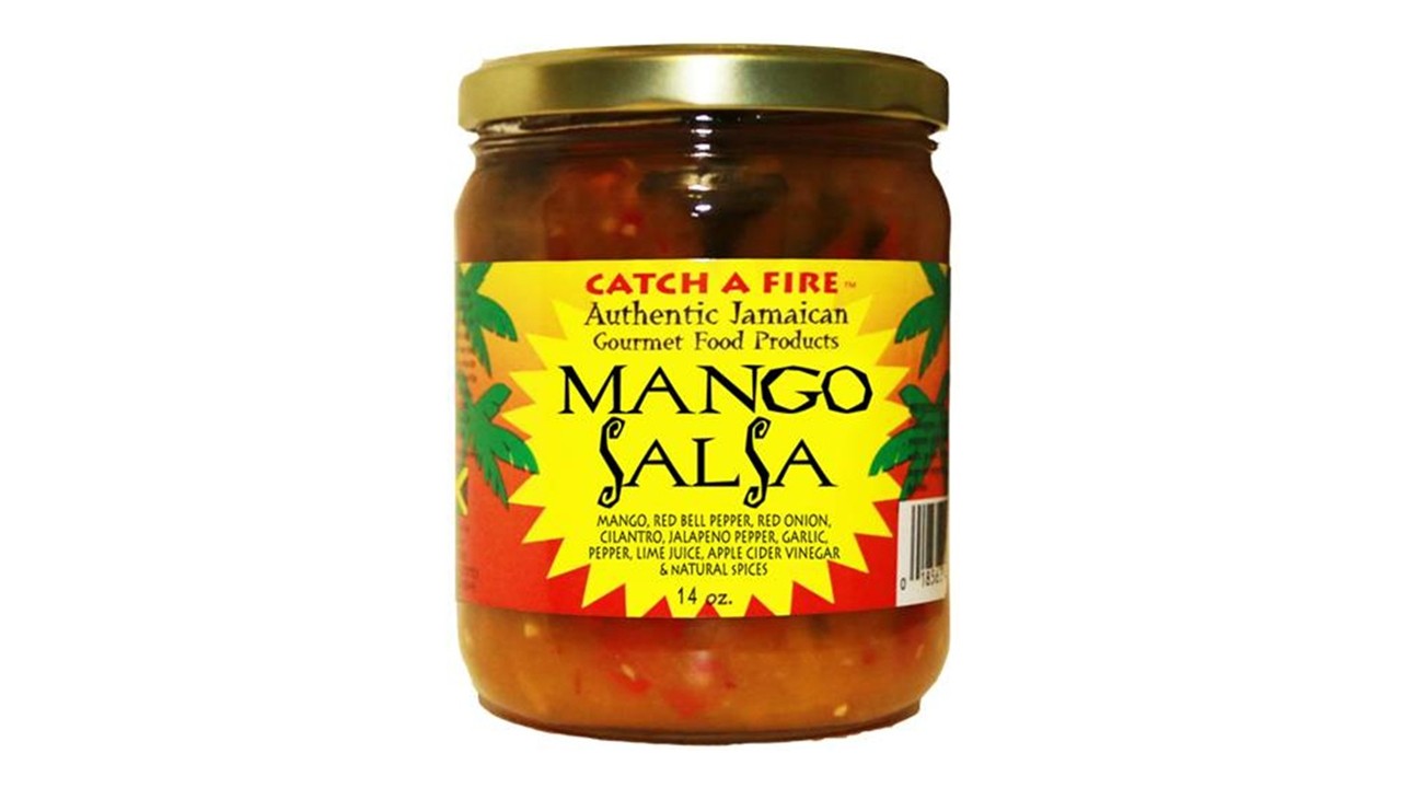 Catch a Fire’s Mango Salsa with sweet tropical mango and Caribbean pepper heat