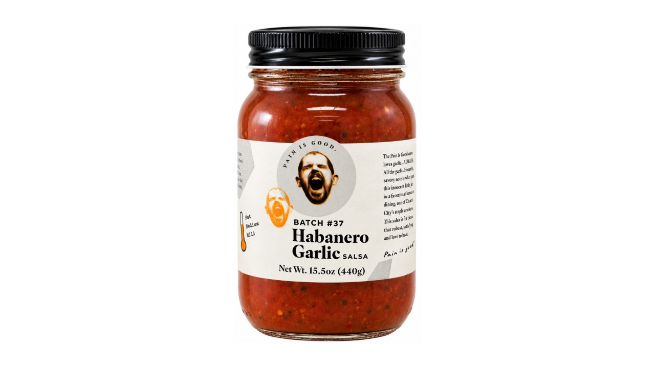Pain Is Good Batch #37 Habanero Garlic Salsa with bold habanero heat and savory garlic flavor