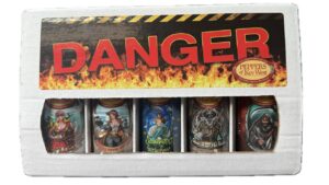 peppers of key west 5 pack hot sauce gift set cayenne jalapeno habanero ghost and carolina reaper sauces with bold heat and tropical flavor