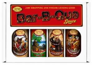 Peppers of Key West BBQ Gift Box featuring premium grilling sauces, seasonings, and hot sauces for authentic carne asada, backyard barbecues, and outdoor cooking.