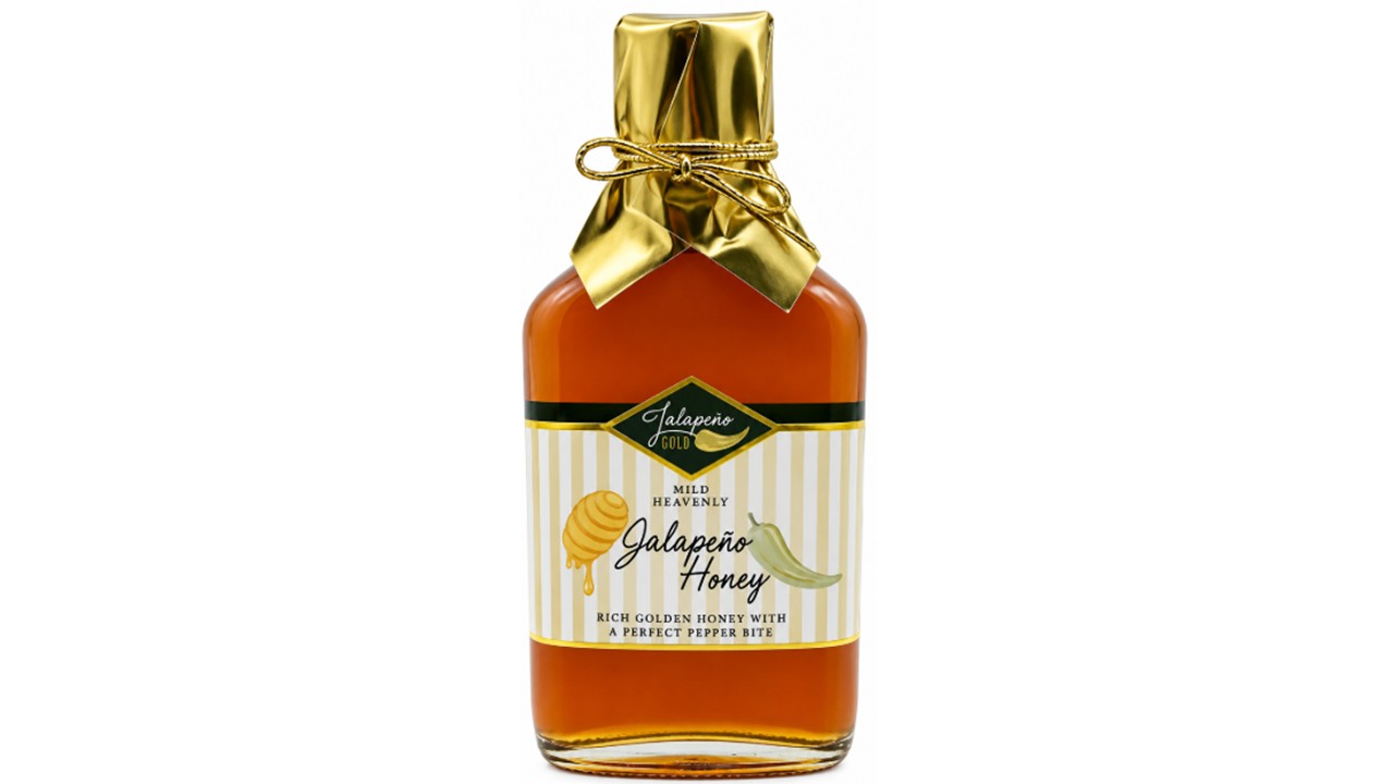 Jalapeño Gold Jalapeño Honey with rich golden honey and mild jalapeño pepper heat