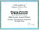 2004 Fiery Foods & BBQ Magazine Scovie Award Winner!