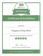 2012, 2013 & 2014 Certificate of Excellence on Tripadvisor.com