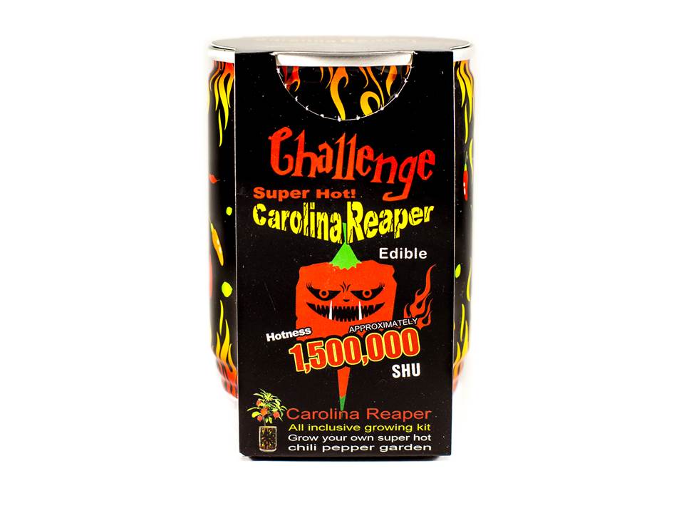 Challenge Super Hot Carolina Reaper Plant Grow Kit Garden Gift Chili Pepper Seed
