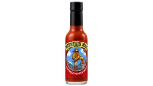 Mountain Man Chipotle Pepper Hot Sauce bottle with smoky chipotle pepper sauce