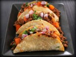 Spicy Beef & Sweet Potato Tacos