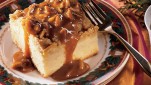 Apple Crisp Cake with Caramel Sauce