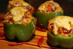Fire Roasted Stuffed Bell Peppers