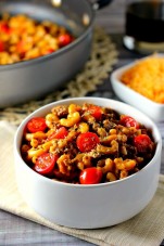 One Pan Taco Macaroni and Cheese