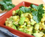 Grilled Zucchini Corn Salad with Cilantro Lime Dressing