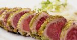 Tuna Crusted with Wasabi Bombs