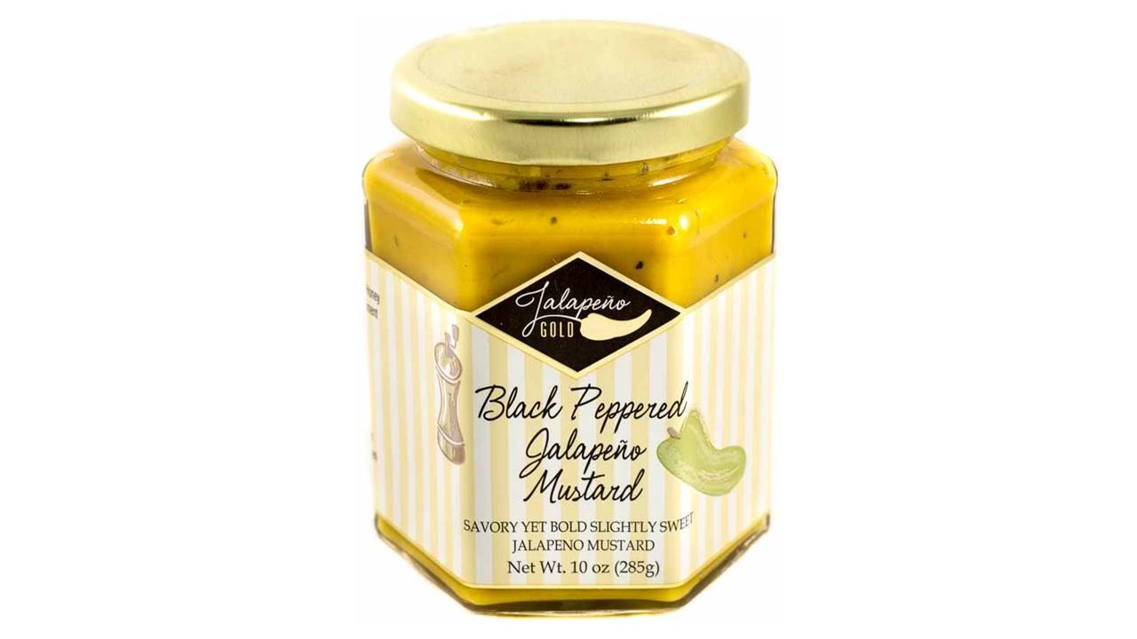 black pepper jalapeno mustard third coast spicy mustard bold flavor condiment jar