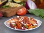 Plum, Peach, & Tomato Salad