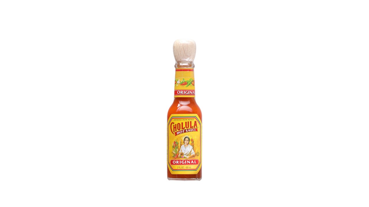  Porter Trail GENUINE LEATHER HOT SAUCE KEYCHAIN Includes a .75  oz Cholula Hot Sauce Bottle - Portable Hot Sauce for On the Go or Travel -  Mini Hot Sauce Holder