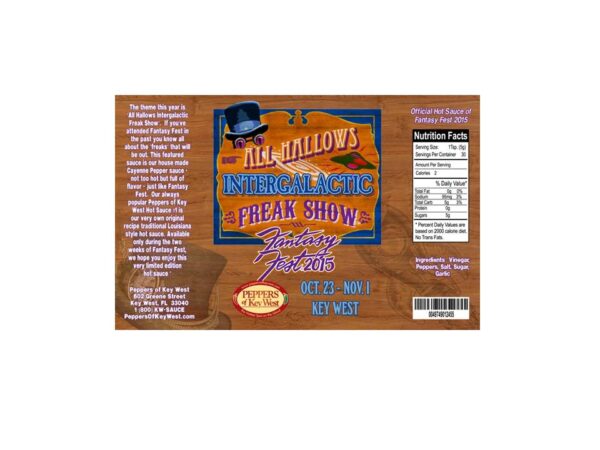 2015 Fantasy Fest All Hallows Intergalactic Freak Show - Image 2