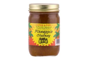 Catch a Fire Pineapple Chutney sweet spicy tropical condiment jar