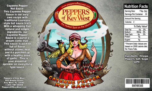 Peppers of Key West Cayenne Pepper Hot Sauce - Image 2