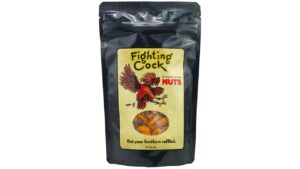 Fighting Cock Kentucky Bourbon Nuts featuring premium roasted nuts infused with rich Kentucky bourbon flavor and bold Southern-inspired seasoning.