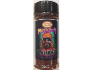 Peppers of Key West Macho Beefy Steak Seasoning for steaks, burgers, brisket, grilled beef, and smoky backyard BBQ recipes