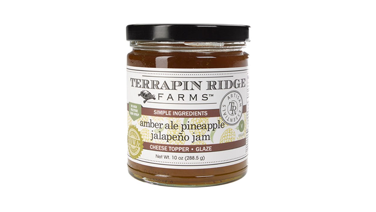 amber ale pineapple jalapeno jam sweet spicy spread tropical flavor jar