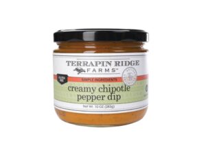 Terrapin Ridge Farm Creamy Chipotle Pepper Dip for chips, burgers, sandwiches, tacos, vegetables, and spicy appetizer recipes