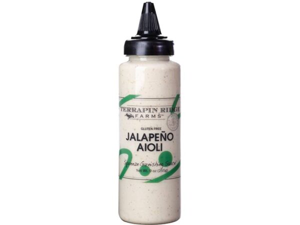 Terrapin Ridge Farm's Jalapeno Aioli Garnishing Squeeze