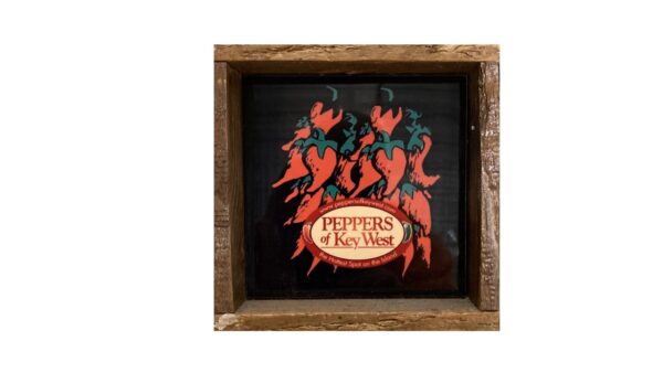Lobster Trap Art's "Bunch o' Peppers" Framed Tile