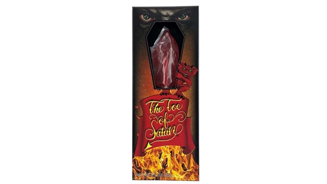 worlds hottest lollipop extreme spicy candy challenge toe of satan ultra hot chili candy for heat lovers and spice challenges