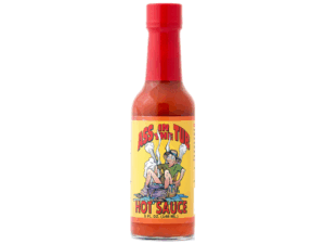 Ass in the Tub Hot Sauce bottle featured in the Peppers of Key West Assorted Ass Hot Sauce Gift Box