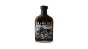 Dr. Assburn’s Fire Roasted Habanero Hot Sauce bottle with smoky habanero flavor and bold pepper heat