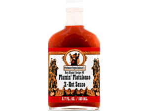 extra hot sauce bottle Professor Painindaass Flamin Flatulence X hot sauce