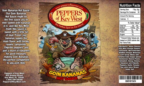 Peppers of Key West is Goin' Bananas Hot Sauce - Image 2