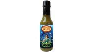 peppers of key west jalapeno garlic sauce spicy green sauce bold garlic flavor bottle