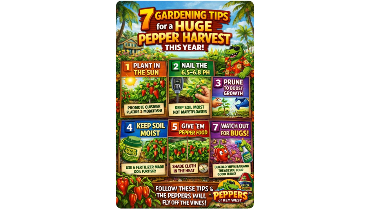 Gardener harvesting large basket of ripe peppers from healthy high-yield pepper plants in full sunlight