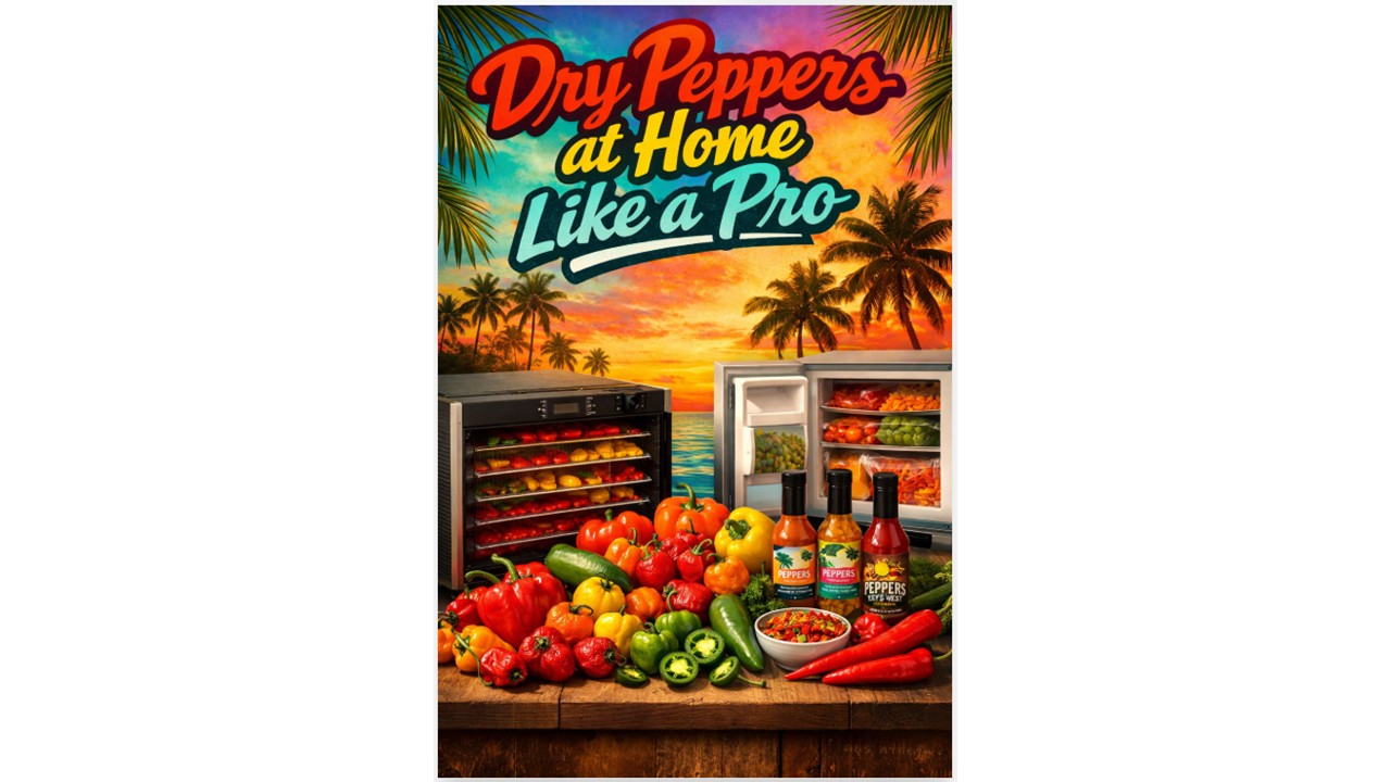 How to dry peppers at home using dehydrator and freezer methods with fresh chili peppers for long term storage