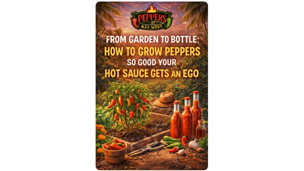 grow peppers for hot sauce garden to bottle fresh peppers homemade hot sauce tropical garden