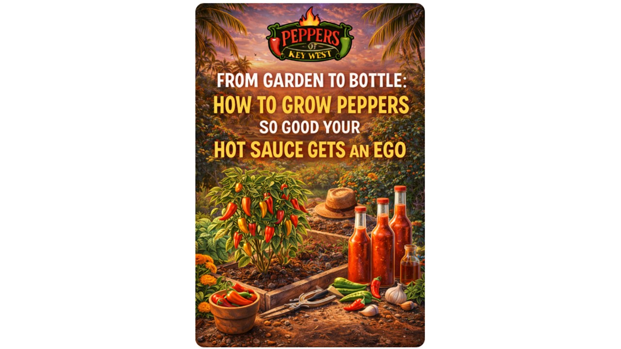 grow peppers for hot sauce garden to bottle fresh peppers homemade hot sauce tropical garden