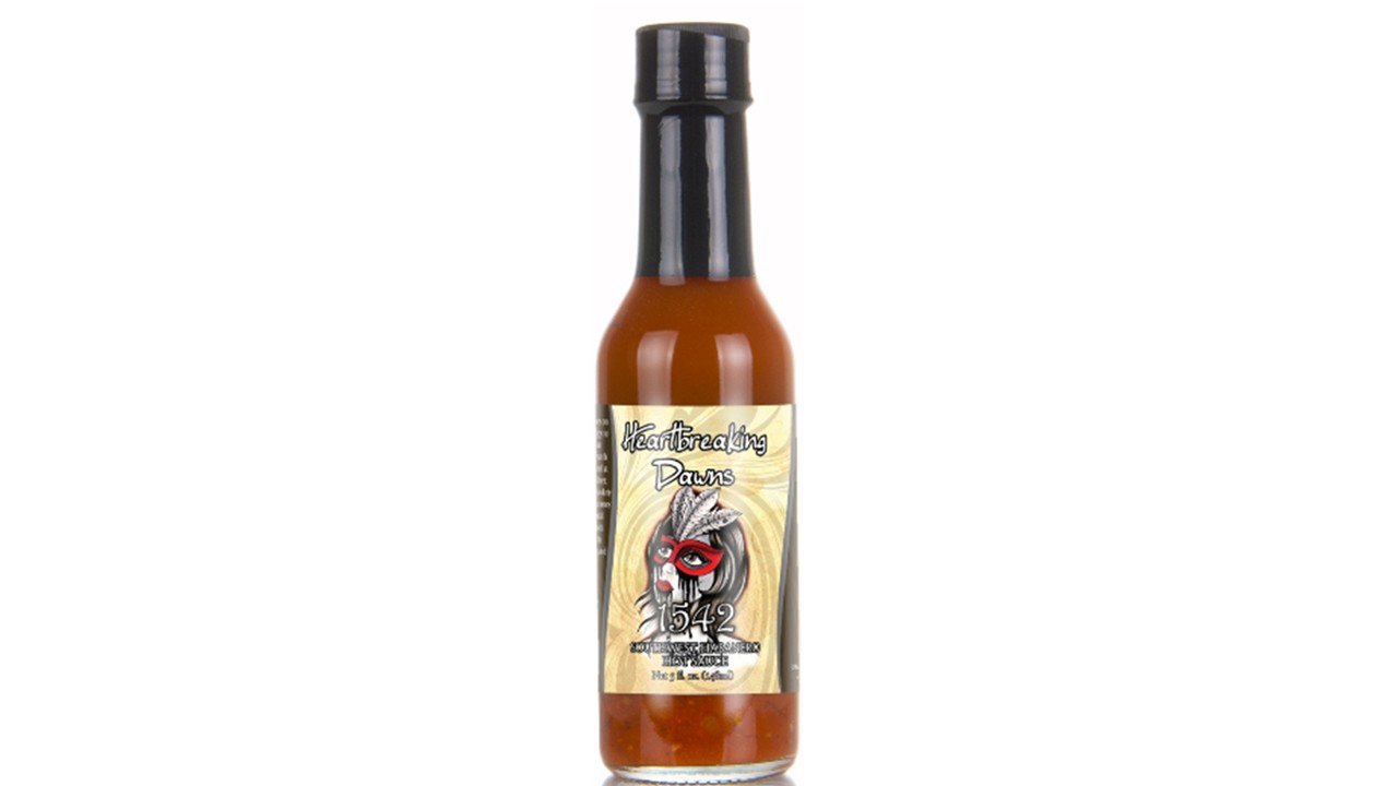 heartbreaking dawns 1542 chocolate habanero hot sauce smoky sweet spicy gourmet sauce