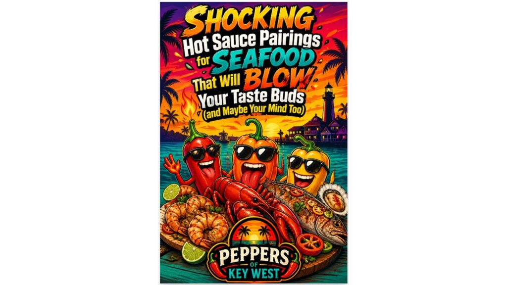 Hot sauce pairings for seafood featuring spicy shrimp fish and lobster with tropical habanero sauce from Peppers of Key West