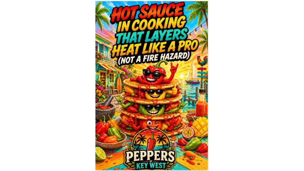 hot sauce in cooking that layers heat like a pro using tropical hot sauces with sweet heat citrus flavor on seafood chicken tacos and bold spicy dishes