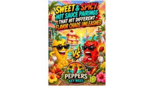 sweet and spicy hot sauce pairings with mango honey citrus flavors on seafood chicken tacos using bold sweet heat and tropical hot sauce combinations