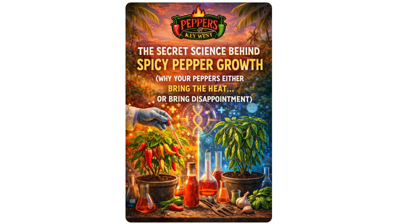 secret science behind spicy pepper growth hot vs weak pepper plants tropical garden experiment