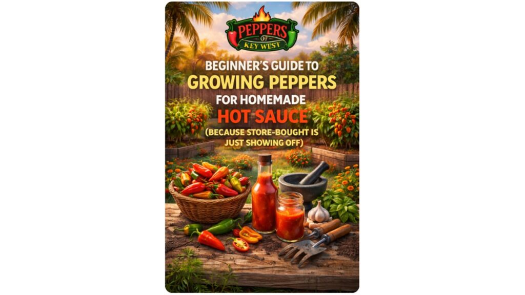 beginner guide growing peppers for homemade hot sauce tropical garden fresh peppers and sauce