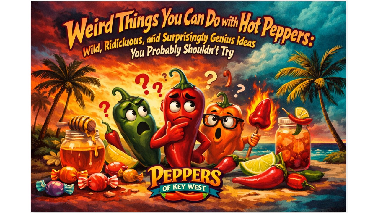 weird things you can do with hot peppers creative chili pepper uses including spicy honey candy and drinks with tropical key west vibe