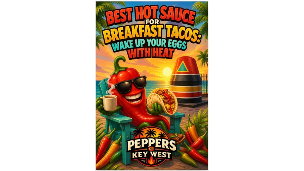 Best hot sauce for breakfast tacos with eggs, spicy habanero sauce on bacon and egg breakfast tacos