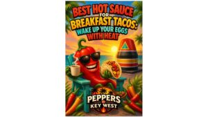 Best hot sauce for breakfast tacos with eggs, spicy habanero sauce on bacon and egg breakfast tacos