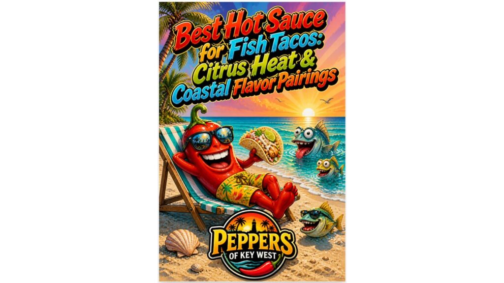 Best hot sauce for fish tacos with citrus heat on fresh fish tacos by the beach