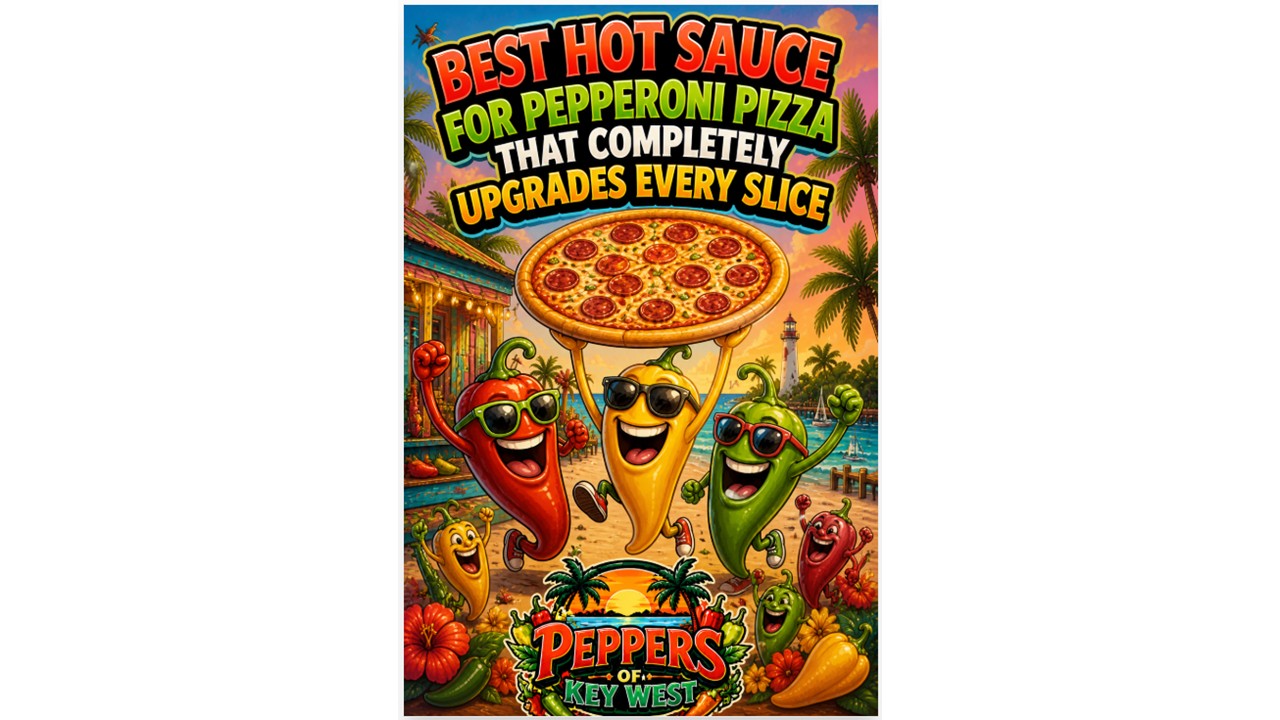 best hot sauce for pepperoni pizza with peppers of key west hot sauce enhancing pepperoni pizza flavor with balanced heat and rich toppings